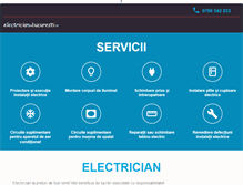 Tablet Screenshot of electricianinbucuresti.ro